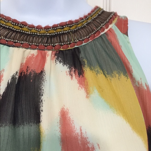 HD in Paris | Mod Jeweled Brushstrokes Shift Dress - Picture 3 of 8